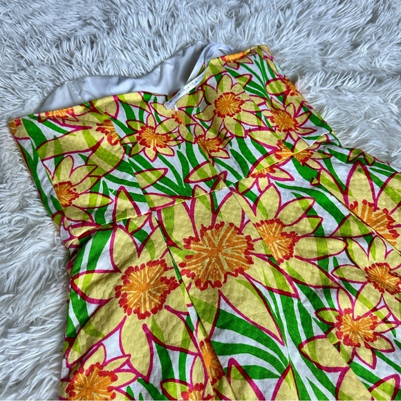 Lilly Pulitzer Strapless Blossom Dress Size 0 |Floral Fit & Flare | Summer Party - Picture 14 of 16